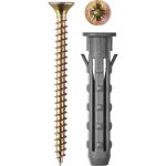 ЗУБР 40 x 6 мм, 10 шт., дюбели распорные в комплекте с саморезами ЕЖИК