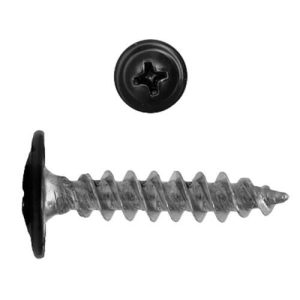 Саморез с пресс-шайбой Креп-Комп RAL9005 острый 4,2х19 мм 1000 шт