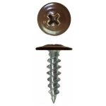 Саморез по металлу сверло с прессшайбой RAL 8017, темно-коричневый, 4,2x19 мм (14 шт)