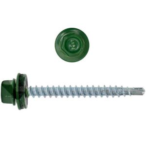 Саморез кровельный Креп-Комп ск516002к 4,8х51 мм Ral 6002 зеленый 2000 штук