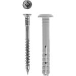 ЗУБР 40 x 6 мм, 100 шт., дюбель-гвоздь полипропиленовый с грибовидным бортиком