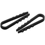 Дюбель-хомут ЭРА для круглого кабеля 11-18мм черный 10шт