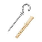 Шуруп-полукольцо 4,5х85мм с манжетой с дюбелем 2шт