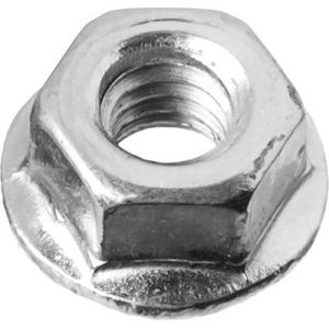 ЗУБР DIN 6923 с фланцем, M4, 5 кг, кл. пр. 8 оцинкованная гайка
