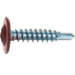 Саморез с прессшайбой Креп-Комп пшс193009 со сверлом окрашенный Ral 3009 4,2х19 мм 1000 штук