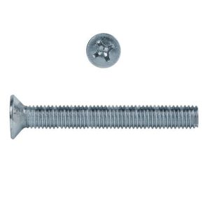 Винт потайной Креп-комп DIN965 оцинкованный 8х80 мм 80 шт