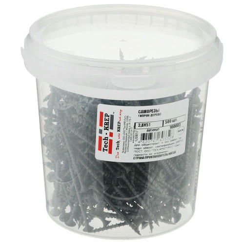 Саморез гипсокартон-дерево 3,8х51мм 500шт