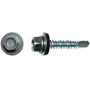 Саморез кровельный Креп-Комп ск55197024кф 5,5х19 мм Ral 7024 серый графит 250 штук