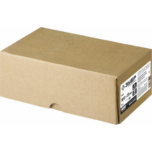 ЗУБР М12x25 мм, 5 кг (140 шт.), кл. пр. 8.8, оцинкованный, винт DIN 912 — изображение 2