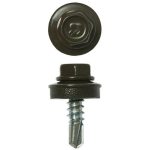 ЗУБР 19 х 5.5 мм, 2500 шт., RAL 8028 земельно-коричневый, СКМ саморезы кровельные для металлических конструкций Профессионал