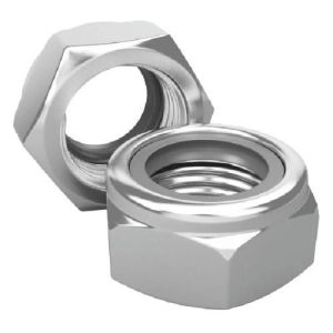 Гайка шестигранная Госкреп со стопорным нейлоновым кольцом, оцинкованная, DIN 985 М8 (100 шт)