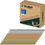 ЗУБР SN34 (D34) 83 х 3.1 мм, реечные гвозди рифленые оцинкованные, 3000 шт