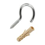 Шуруп-полукольцо 4,2x50мм с дюбелем 6шт