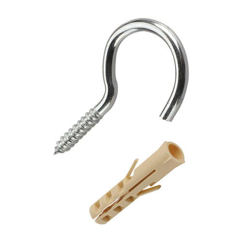 Шуруп-полукольцо 4,2x50мм с дюбелем 6шт