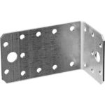 ЗУБР УКА-2.0, 55 x 50 x 90 x 2 мм, цинк, асимметричный крепежный уголок