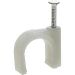 ЗУБР 14 мм, полиэтилен, 70 шт., скоба-держатель для круглого кабеля