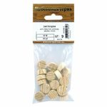 Заглушка для отверстия цилиндр 16мм дерево сосна 20шт