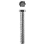 KRAFTOOL M10 x 25 мм, 200 шт., оцинкованный, болт с шестигранной головкой DIN 933