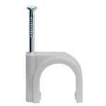 Скоба крепежная круглая IEK USK11-07-100 7 мм пластик 100 шт