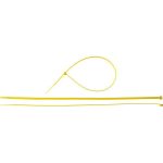 ЗУБР 400х4.8 мм, 100 шт., хомуты нейлоновые желтые