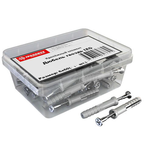 Дюбель-гвоздь Izogertz IZG 6х60 мм 50 шт