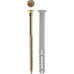 ЗУБР 6 x 80 мм, 70 шт., дюбель-гвоздь полипропиленовый с цилиндрическим бортиком