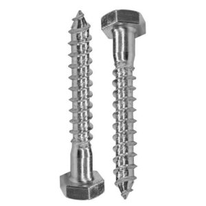 Шуруп-глухарь с шестигранной головкой Госкреп DIN 571, оцинкованный, 8х80 мм (22 шт)
