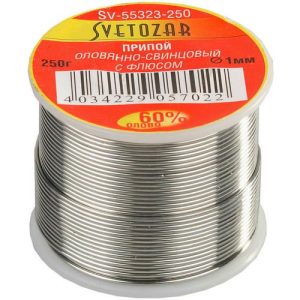 СВЕТОЗАР 250 г, 60% Sn / 40% Pb, оловянно-свинцовый припой