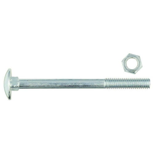 Болт мебельный DIN603 с гайкой 6х60 10шт — изображение 2