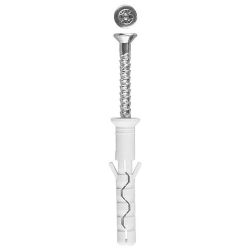 ЗУБР 40 x 6 мм, 125 шт., дюбель-гвоздь нейлоновый с потайным бортиком Профессионал