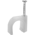 STAYER 14 мм, полиэтилен, 50 шт., скоба-держатель для круглого кабеля