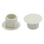 Заглушка для отверстия 8мм пластик белый 40шт