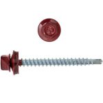 Саморез кровельный Креп-Комп ск513011кф 4,8х51 мм Ral 3011 красно-коричневый 100 штук