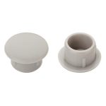 Заглушка для отверстия 12мм пластик белый 45шт