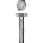 ЗУБР M6 x 25 мм, 7 шт., болт с шестигранной головкой ГОСТ 7798-70 Мастер