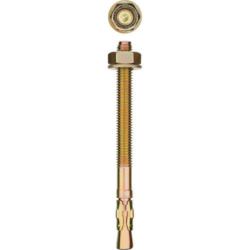 ЗУБР 25 шт., М12х100 мм, желтопассивированный, анкер клиновой