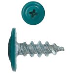 Саморез с пресс-шайбой Креп-Комп RAL5021 острый 4,2х13 мм 1500 шт