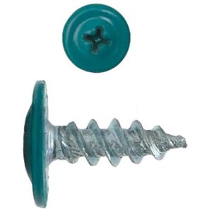 Саморез с пресс-шайбой Креп-Комп RAL5021 острый 4,2х13 мм 1500 шт