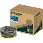 ЗУБР CNW 65 х 2.8 мм, барабанные гвозди рифленые оцинкованные, 6000 шт