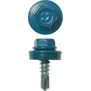 ЗУБР 19 x 5.5 мм, 500 шт., RAL 5009 небесно-голубой, СКМ саморезы кровельные для металлических конструкций Профессионал