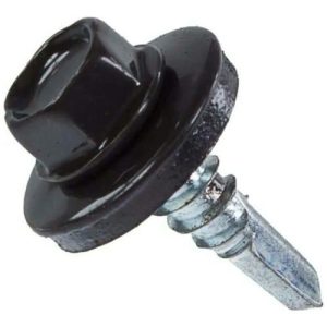 Саморез кровельный Креп-Комп RAL8019 серо-коричневый 4,8х19 мм 250 штук