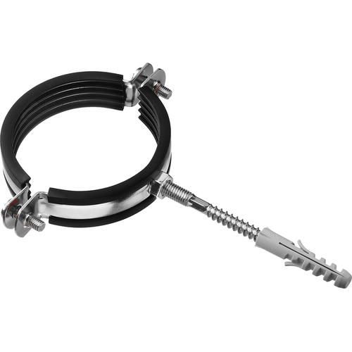 ЗУБР 1 шт., 2 1/2", оцинкованный, в комплекте с сантехнической шпилькой и дюбелем, хомут трубный с гайкой Мастер