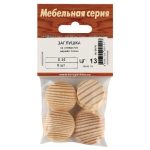 Заглушка для отверстия 25мм дерево сосна 6шт