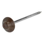 Гвозди кровельные Ондулин с литой шляпкой 75х3,1мм коричневые 100 шт