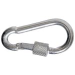 Карабин пожарный Креп-Комп DIN 5299 D М4 с фиксатором 10 шт