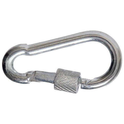 Карабин пожарный Креп-Комп DIN 5299 D М4 с фиксатором 10 шт