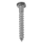 Шуруп-глухарь с шестигранной головкой Госкреп DIN 571, оцинкованный, 10х80 мм (2 шт)