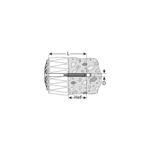 ЗУБР 180 x 10 мм 50 шт., дюбель для изоляционных материалов — изображение 2