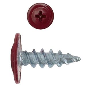Саморез с пресс-шайбой Креп-Комп RAL3011 острый 4,2х13 мм 1500 шт