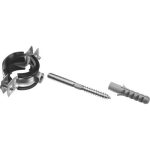 ЗУБР 1 шт., 3/4", оцинкованный, в комплекте с сантехнической шпилькой и дюбелем, хомут трубный с гайкой Мастер